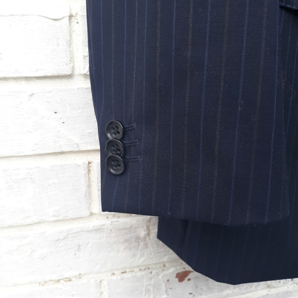 Banana Republic Wool Pinstripe Suit Jacket - Picture 4 of 8